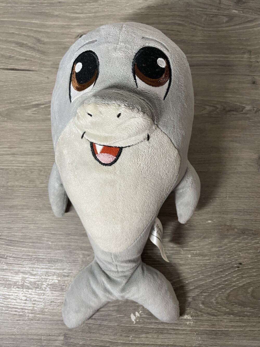 SeaWorld Parks & Entertainment Gray Dolphin Plush Stuffed Animal 2022